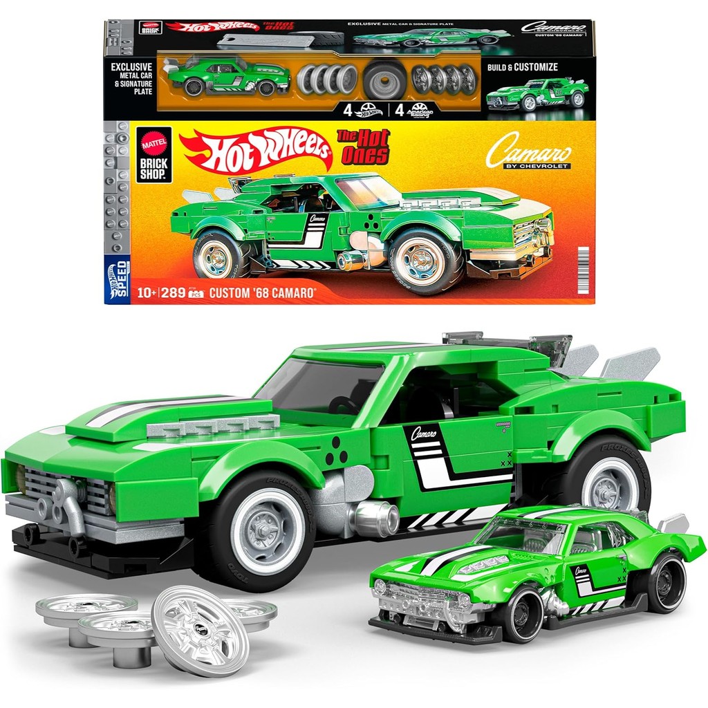 HOT WHEELS BRICK SHOP - CARRO SPEED CUSTOM '68 CAMARO 1:32
