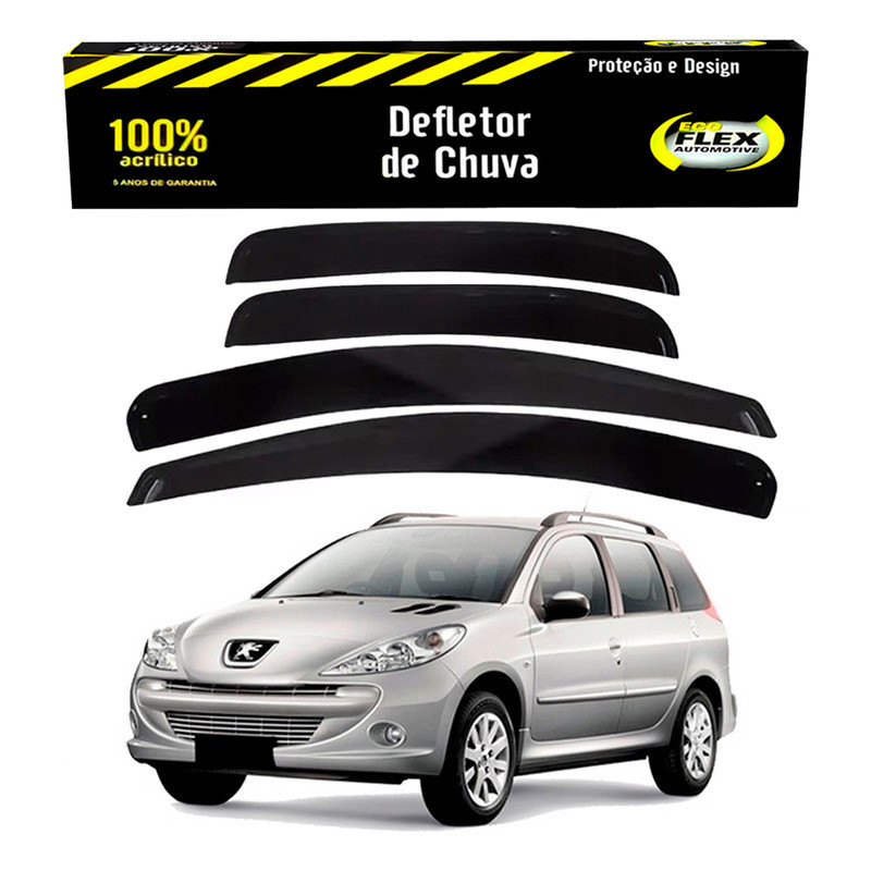 Jogo Calha Defletor Chuva 207 Sw 1.4 1.6 2008 A 2013