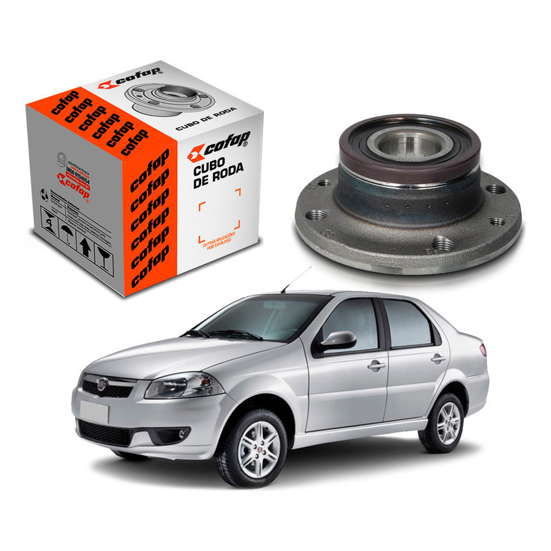 Cubo De Roda Traseiro Abs Siena Rst 1.0 2007 A 2016