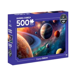 Quebra-Cabeça Puzzle Peças da Imaginação Espaço Sideral 500 peças Mimo Toys - 2631