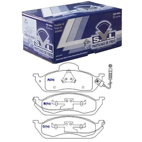 Pastilha De Freio Dianteira Ml230 1998 A 1998 / Ml320 1998 A 2002 / Ml430 1998 A 1999 - SYL1299