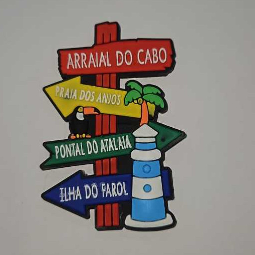 Imãs De Geladeira Emborrachados RJ Lembranças Turísticas Rio Arraial Do Cabo Presente Pronta Entrega
