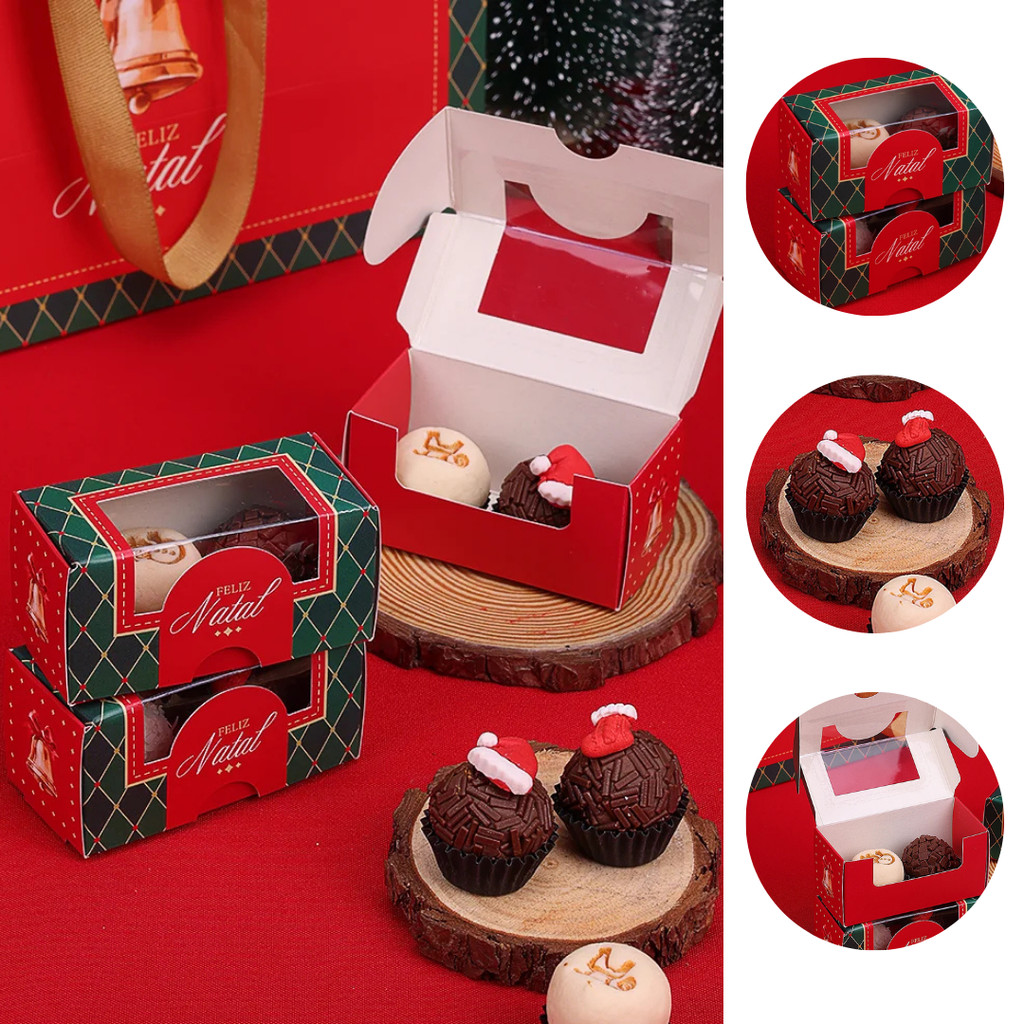 10 CAIXA PARA 2 DOCES NATAL VINTAGE 5067 ( JANGO NATAL 2025 )