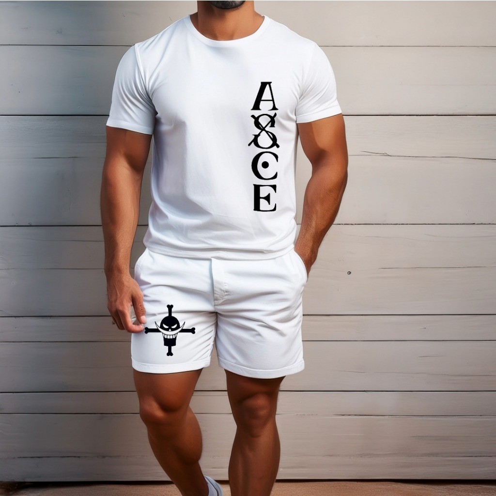 conjunto kit Camiseta camisa e Short Tectel  Lançamento Conjunto Masculino One Piece ASCE Lançamento SHORT E CAMISETA