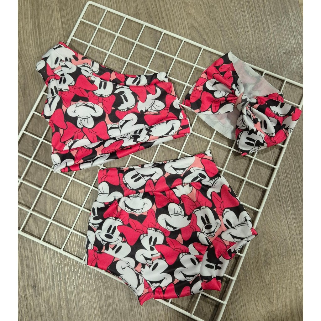 Kit 3 Peças para Menina - Minie - Princesa  | Conforto e Estilo  | Tecido Macio - Mini Diva
