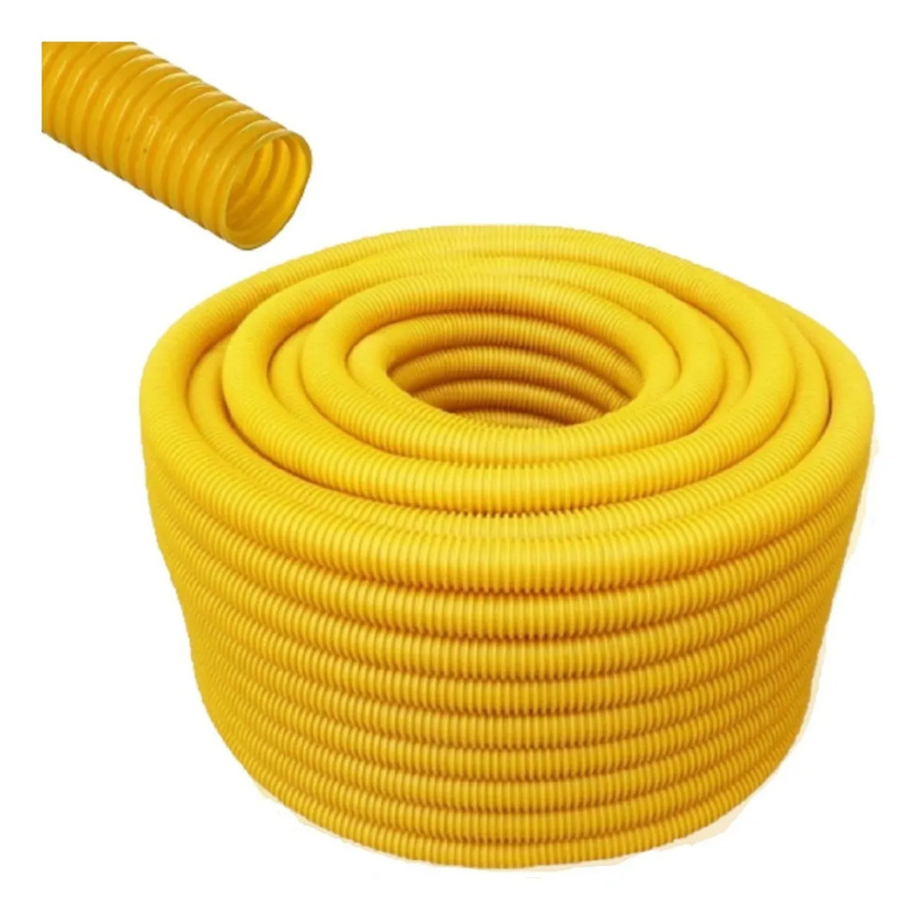 Conduite Corrugado Amarelo 1/2" 50 Metros - Hidrolete