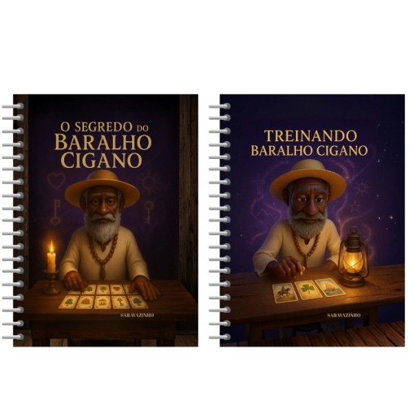 Livro O segredo do Baralho Cigano + Treinando Baralho Cigano