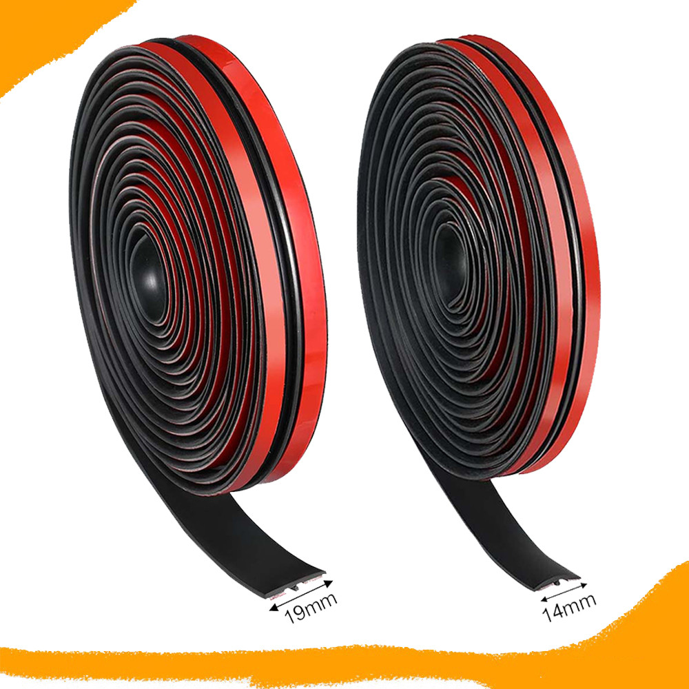 2 peças Tira de vedação de borracha adesiva para para-brisas automotivas, vedação de borracha adesiva em forma de T em Oferta na Shopee