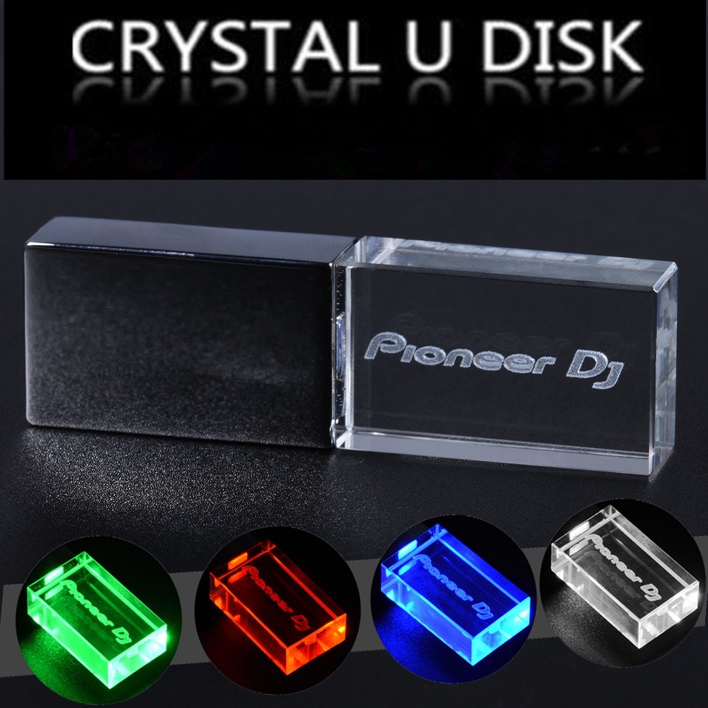 Unidade Flash USB De Alta Velocidade LED Light Pioneer DJ Premium Memory Stick 8GB 64GB 128GB