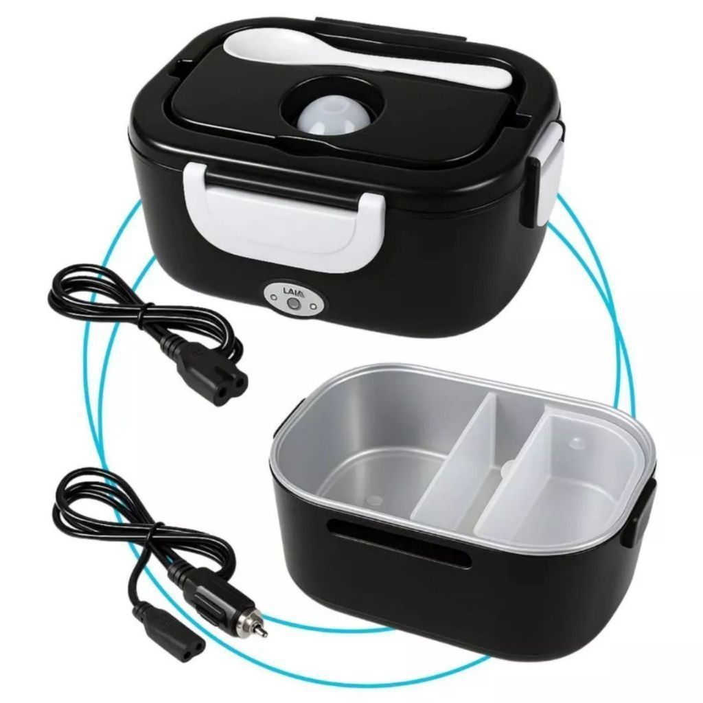Marmita Elétrica Carro/casa 12v/24v/110v/220v Portátil Preto