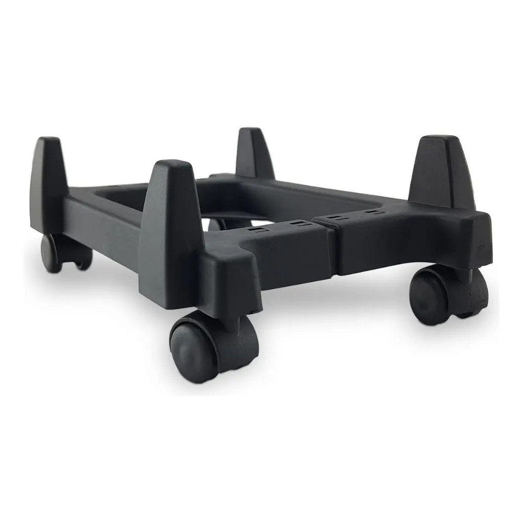 Suporte para CPU e Nobreak com Rodinhas Ajustável Base para Gabinete Preto