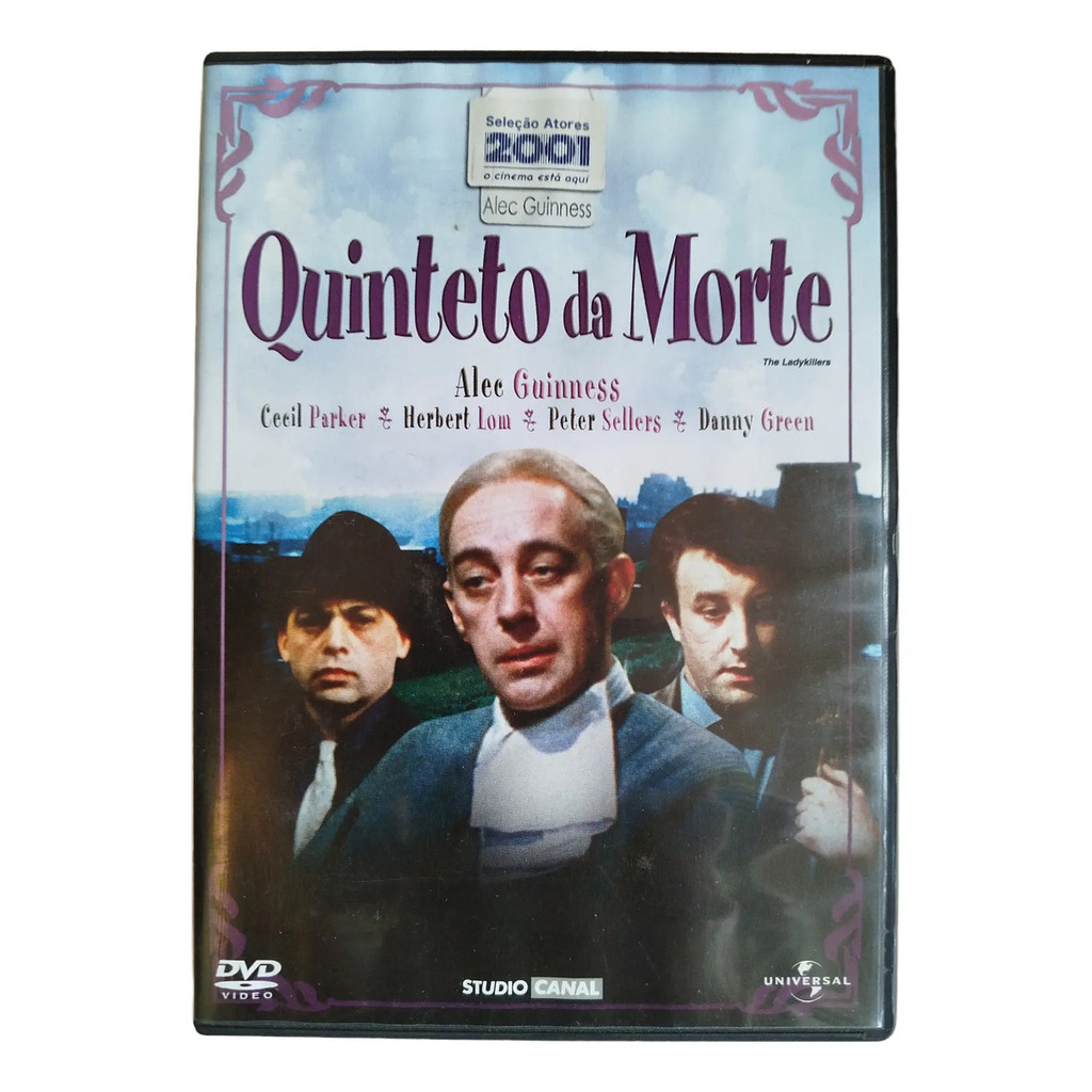 DVD Filme Quinteto Da Morte 1955 Petter Sellers Alec Guinness