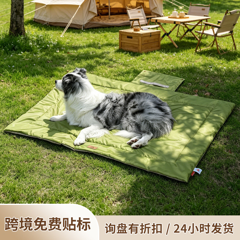 Tapete dobrável para animais de estimação, portátil, viagem, acampamento, tapete para animais de estimação, lavável ao a