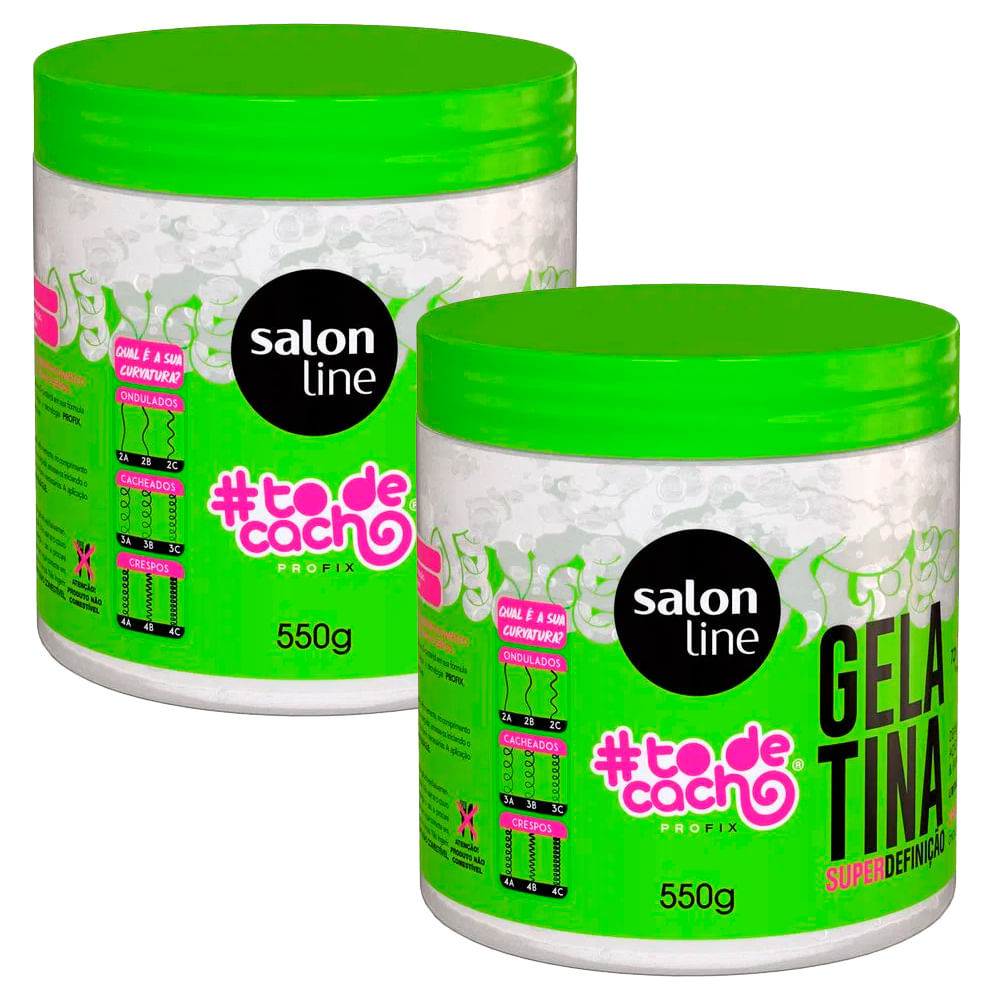 Kit Gelatina Salon Line #To De Cacho Não Sai Da Minha Cabeça 550g - 2 Unidades