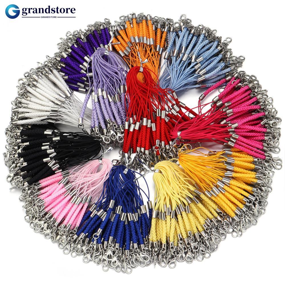 GRANDSTORE Cordão Trançado De Nylon , 10 Peças Com Fecho Lagosta Para Chaveiro , Corrente De Telefone , Faça Você Mesmo