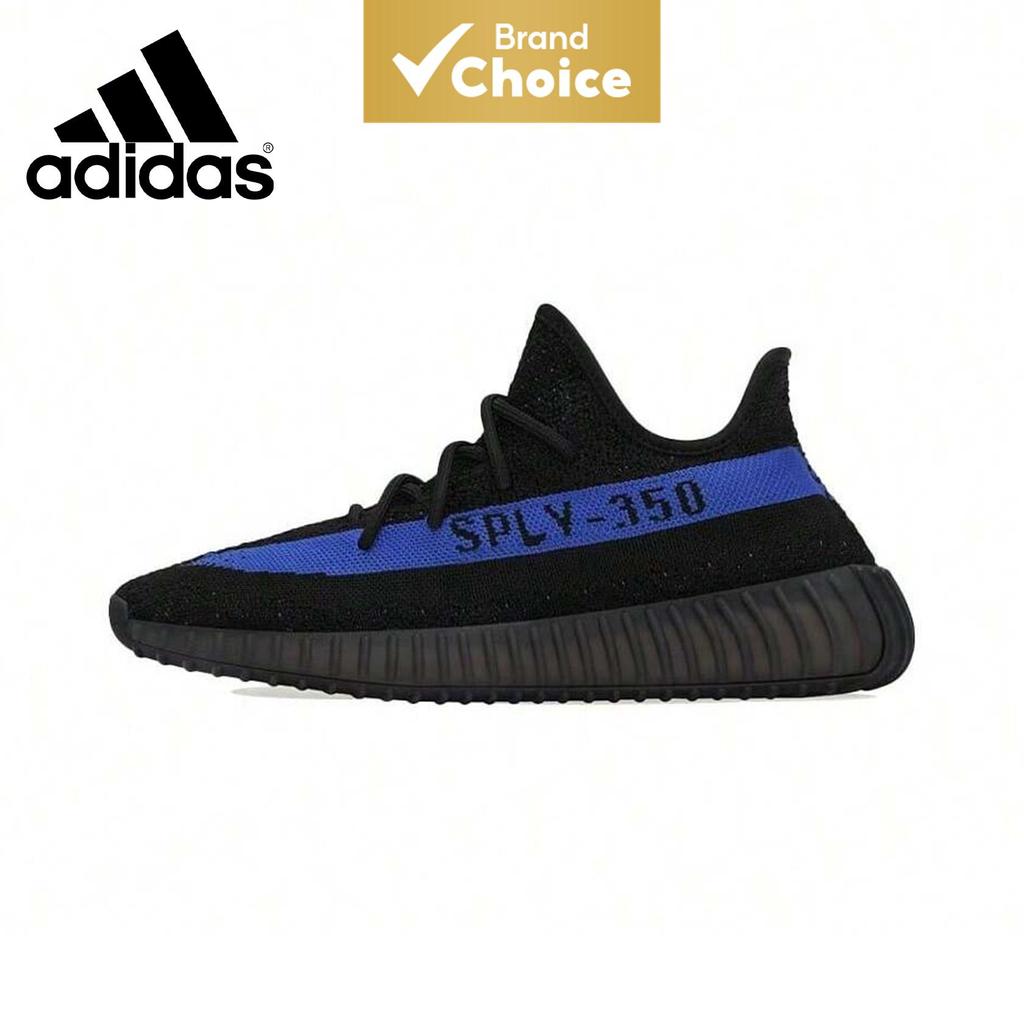 Adidas Originals Yeezy Boost 350 V2 Deslumbrante Azul Tênis De Corrida De Cano Baixo Unissex Preto