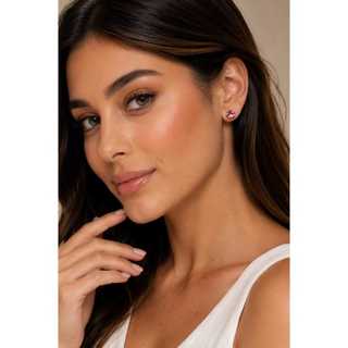 Par de Brincos Ponto de Luz Sortidos Coloridos com Zircônia – Delicados e Elegantes 4CM