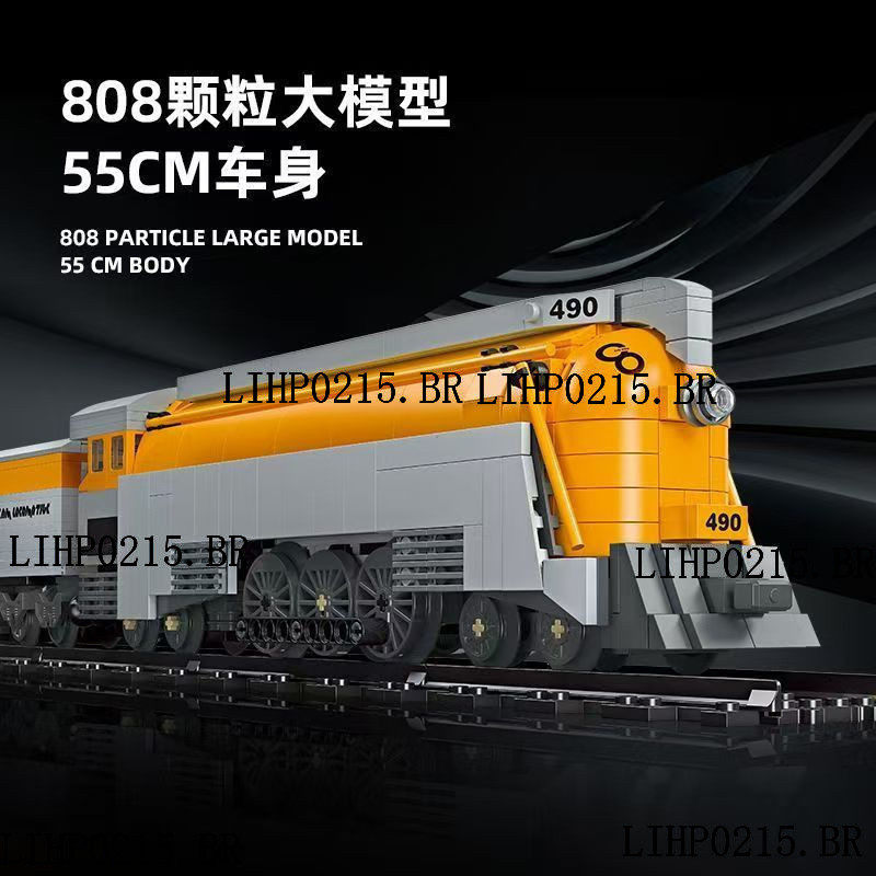 1600 + PCS Lego Blocos de Construção Série Cidade Trem a Vapor Modelo Pista Montagem Educacional Infantil Alta Dificulda