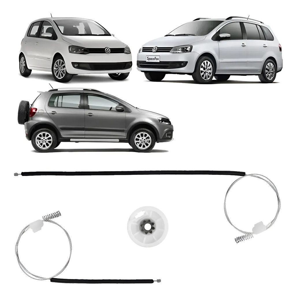 Kit Reparo Vidro Elétrico Fox Crossfox Spacefox Dianteiro