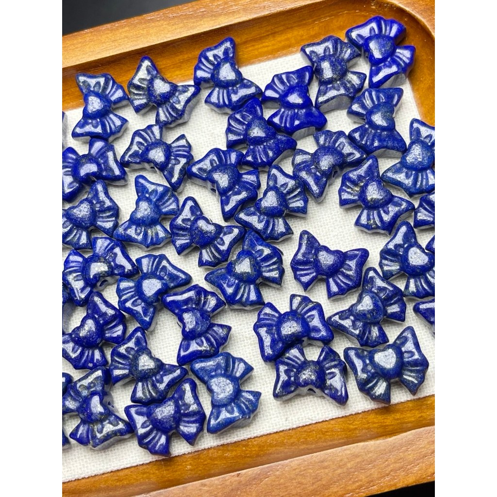 Natural lápis-lazúli arco artesanal diy acessórios pulseira colar pingente acessórios moda All-Match Z