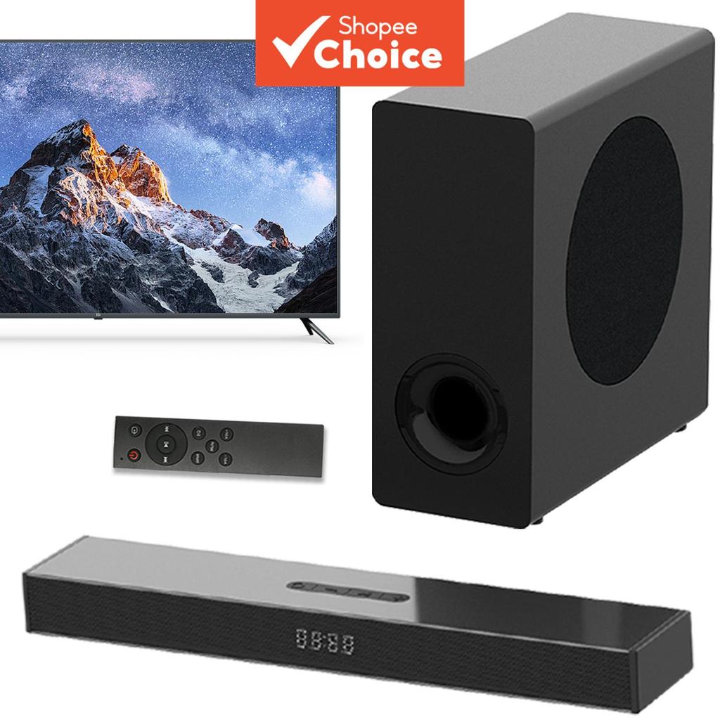 Barra de Som Sem Fio de 160W com Subwoofer - Sistema de Home Theater com Som Surround e Player de Áudio Plus