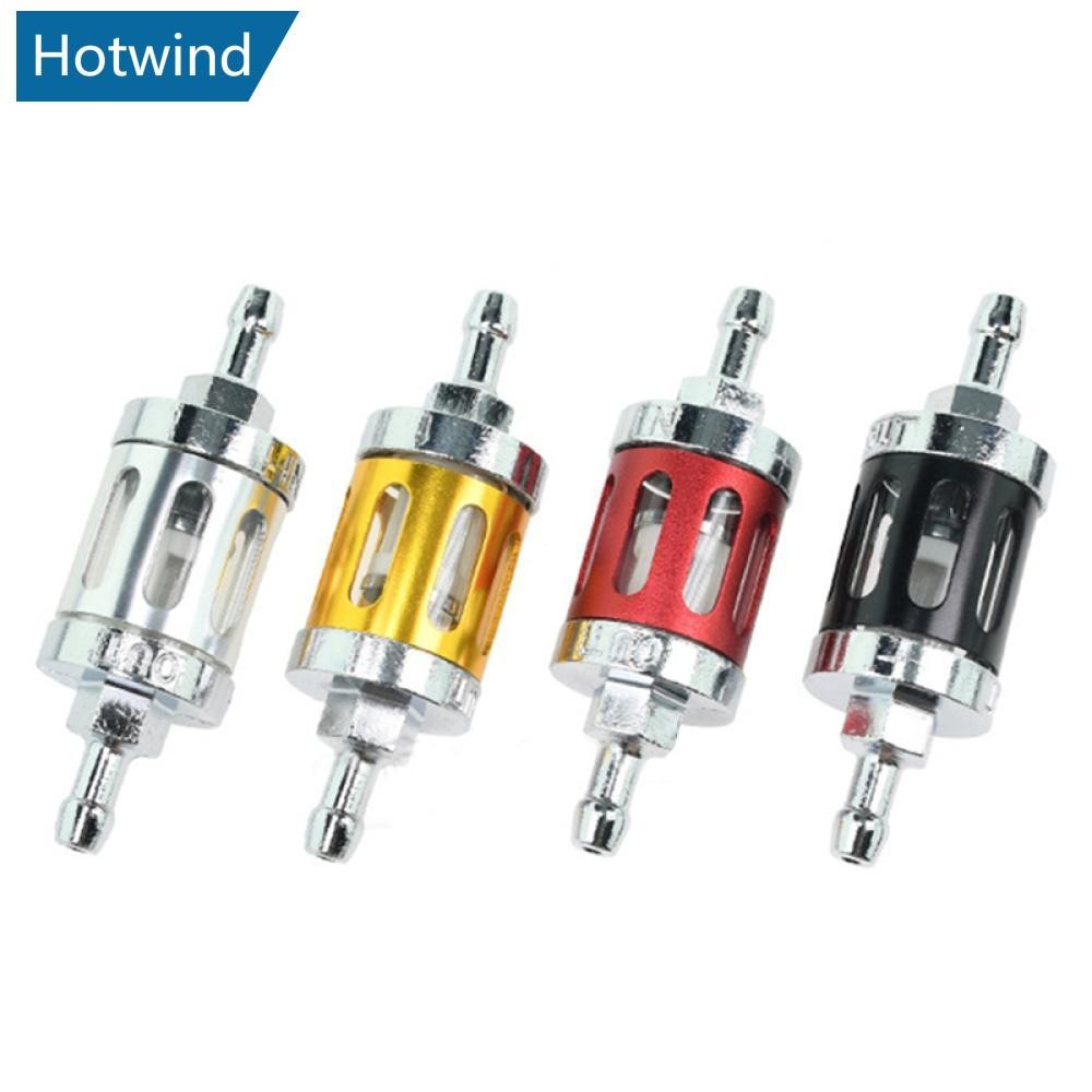 HW Universal 8mm Motocicleta Gás Combustível CNC Liga De Vidro Filtro Óleo Gasolina Acessórios Do Motor Alumínio P9S8