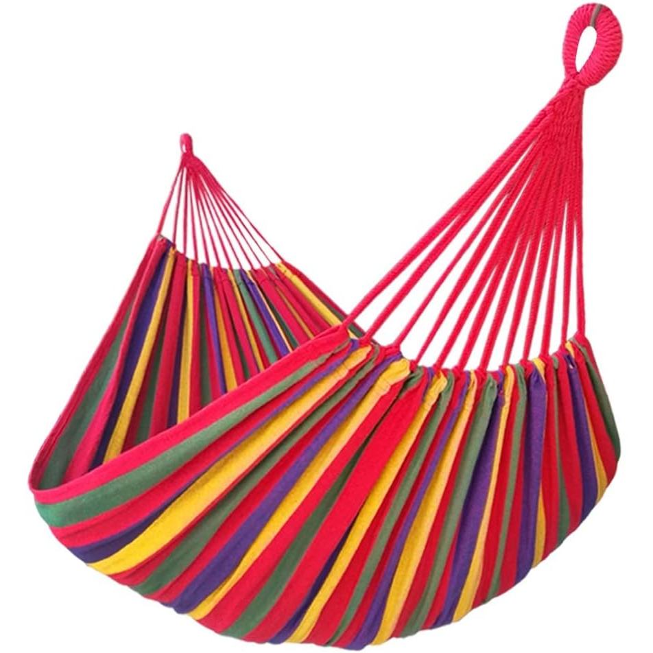 Rede Dupla Brasileira GOCAN para 2 Pessoas, Extra Grande 220x160cm, Comprimento Total 330cm, Suporta 500lb, Rede de Algo