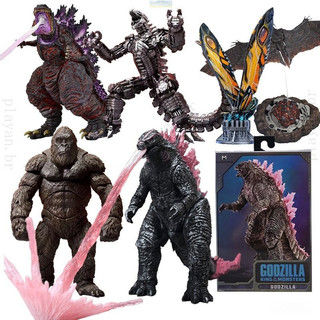 Godzilla 2024 Figura De Ação SHM Vs Kong O Novo Emprire 2024 Mecha Rodan Mothra Modelo De Brinquedos