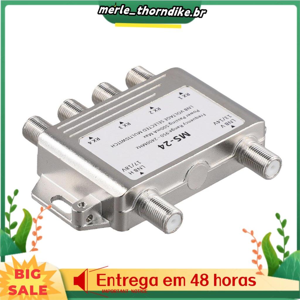 2 Em 4 Saídas DiSEqC 4X2 Switch Sinal De Satélite Multiswitch LNB Tensão 950-24000MHz Para Receptor De TV