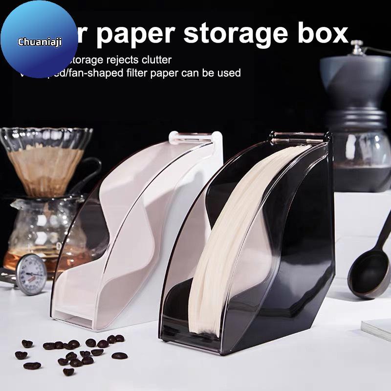 Chuaniaji Filtro De Café Papel 100 Pcs Caixa V01 V02 Cafeteira Não Com Acrílica Anti Poeira BR