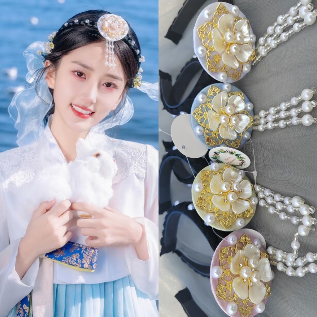 Novo Yanji princesa testa acessórios bandana acessórios para o cabelo coreano acessórios étnicos adulto Hairpin senhoras
