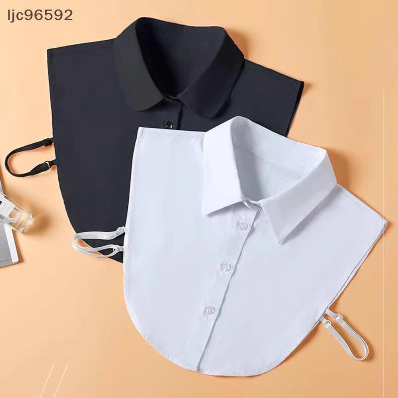 [ljc] Gola Falsa Feminina Meia Camisa Empresarial Confortável Para Homens Mulheres Ocasiões Formais [BR]