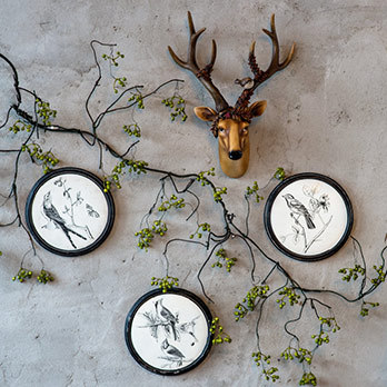 Cabeça de cervo americano pendurado na parede decoração retrô parede criativa decoração de parede pingente decoração de 
