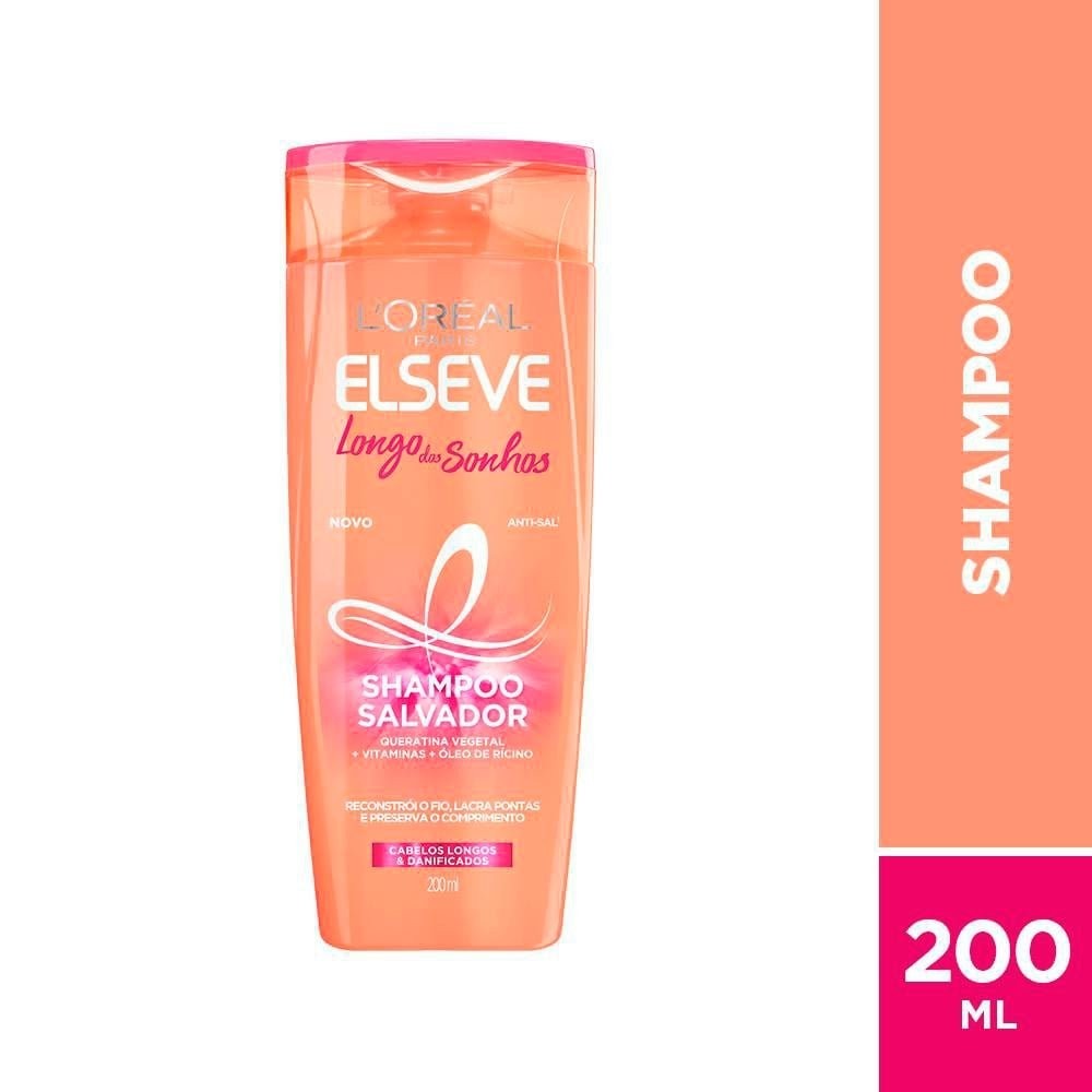 Shampoo Elseve Longo Dos Sonhos 200ml em Oferta na Shopee