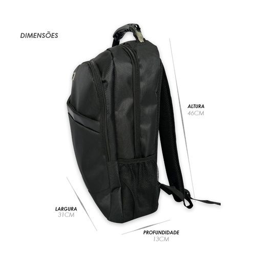 Mochila Notebook Impermeavel Compartimento Reforcado Design Moderno Alcas Confortaveis