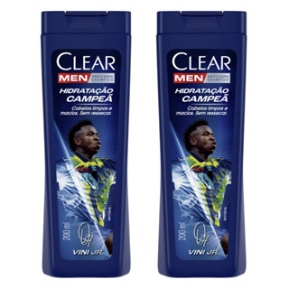 Shampoo Clear Men Anticaspa Hidratação Campeã 200ml | Vini Jr. | Limpeza e Fios Hidratados em Oferta na Shopee