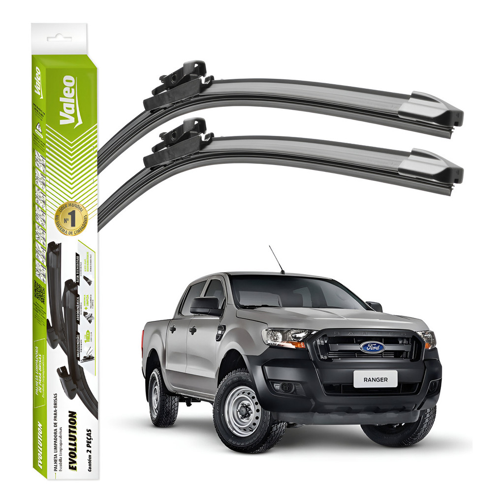 Palhetas Limpador Parabrisa Valeo Ford Ranger 2017 A 2022