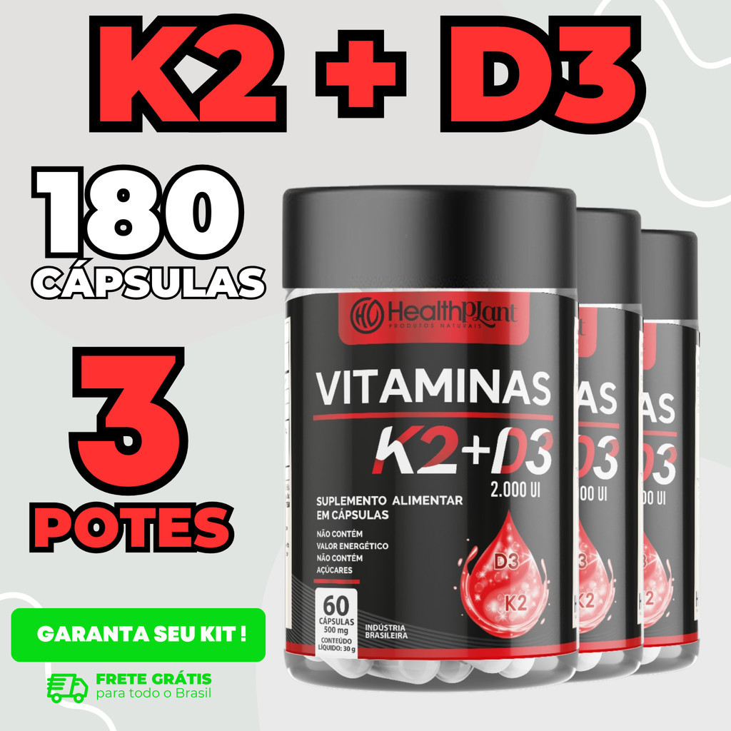 k2+D3 Vitamina K2 - Menaquinona - 7 - Vitamina D3 - Colecalciferol Materia Prima Importada em Oferta na Shopee