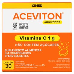 Aceviton Vitamina C 1g 30 Comprimidos Efervecentes