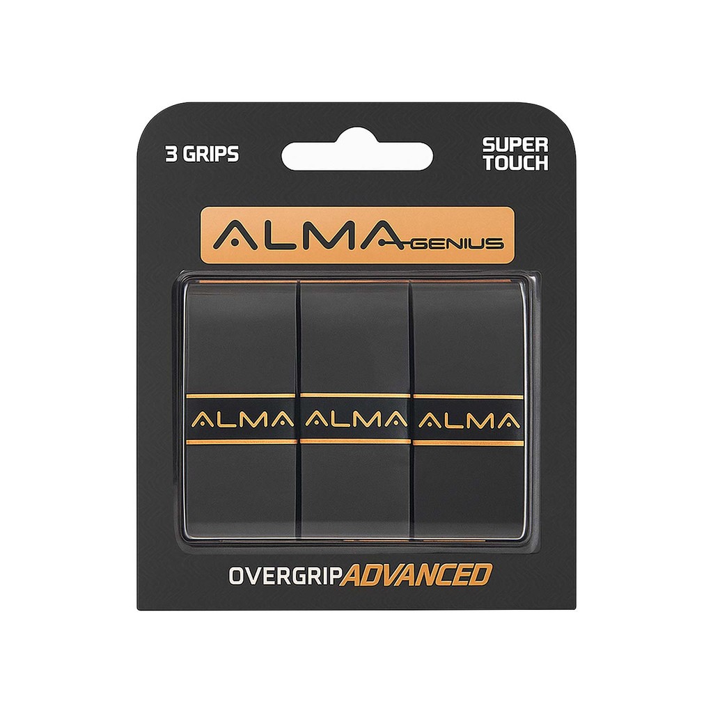 Overgrip Advanced Profissional 3 Unidades Preto Alma Genius