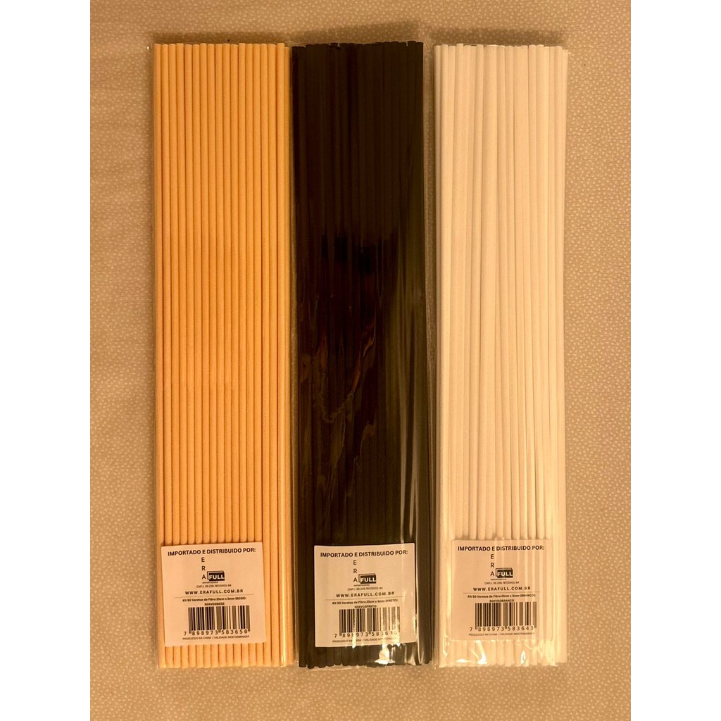 KIT 50 Varetas Difusor 3mm x 25cm POLIESTER