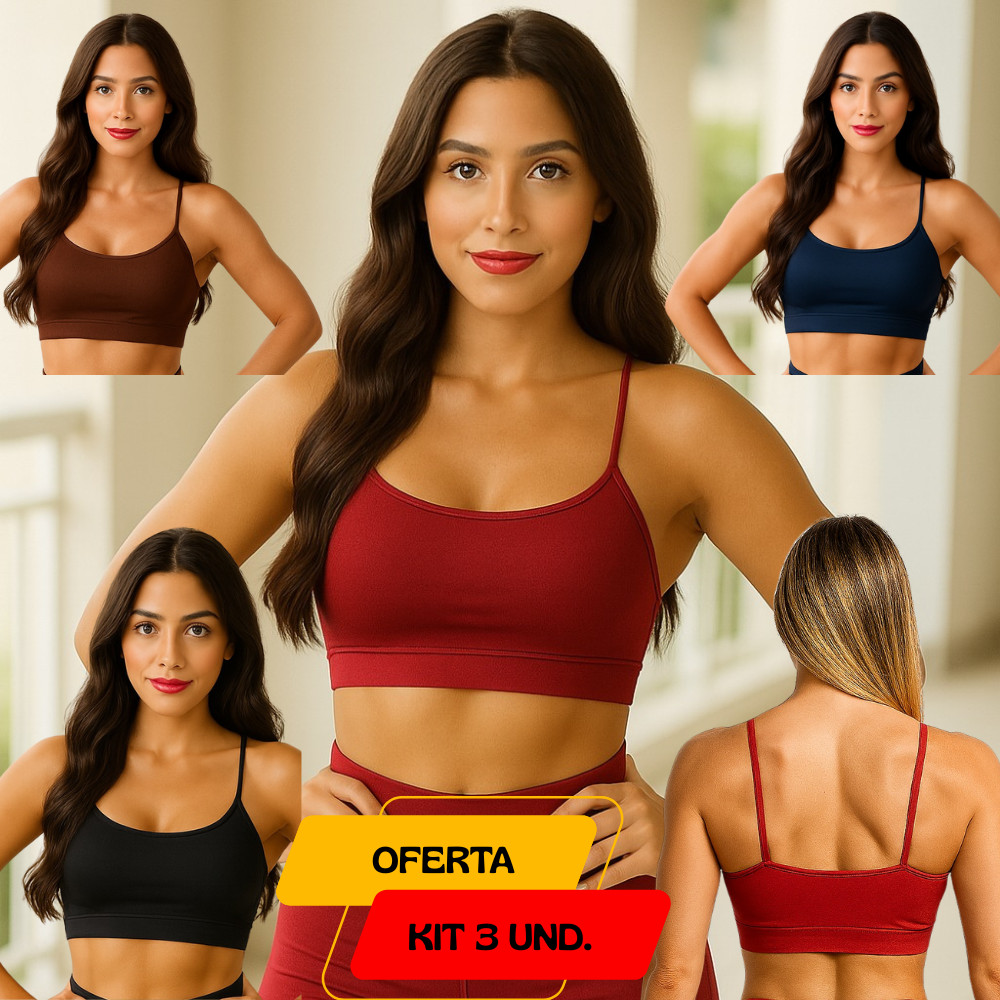 Kit 3 Top Duplo  Academia Alça Fina Feminino Suplex para Treino, Corrida, Yoga,  Fitness Academia em Oferta na Shopee