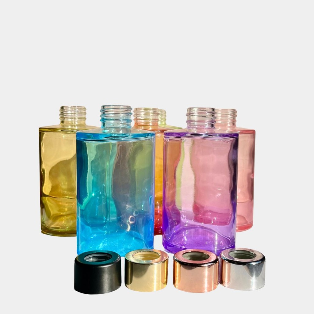 2 Frascos Vidro 250ml difusor de ambiente com tampa luxo