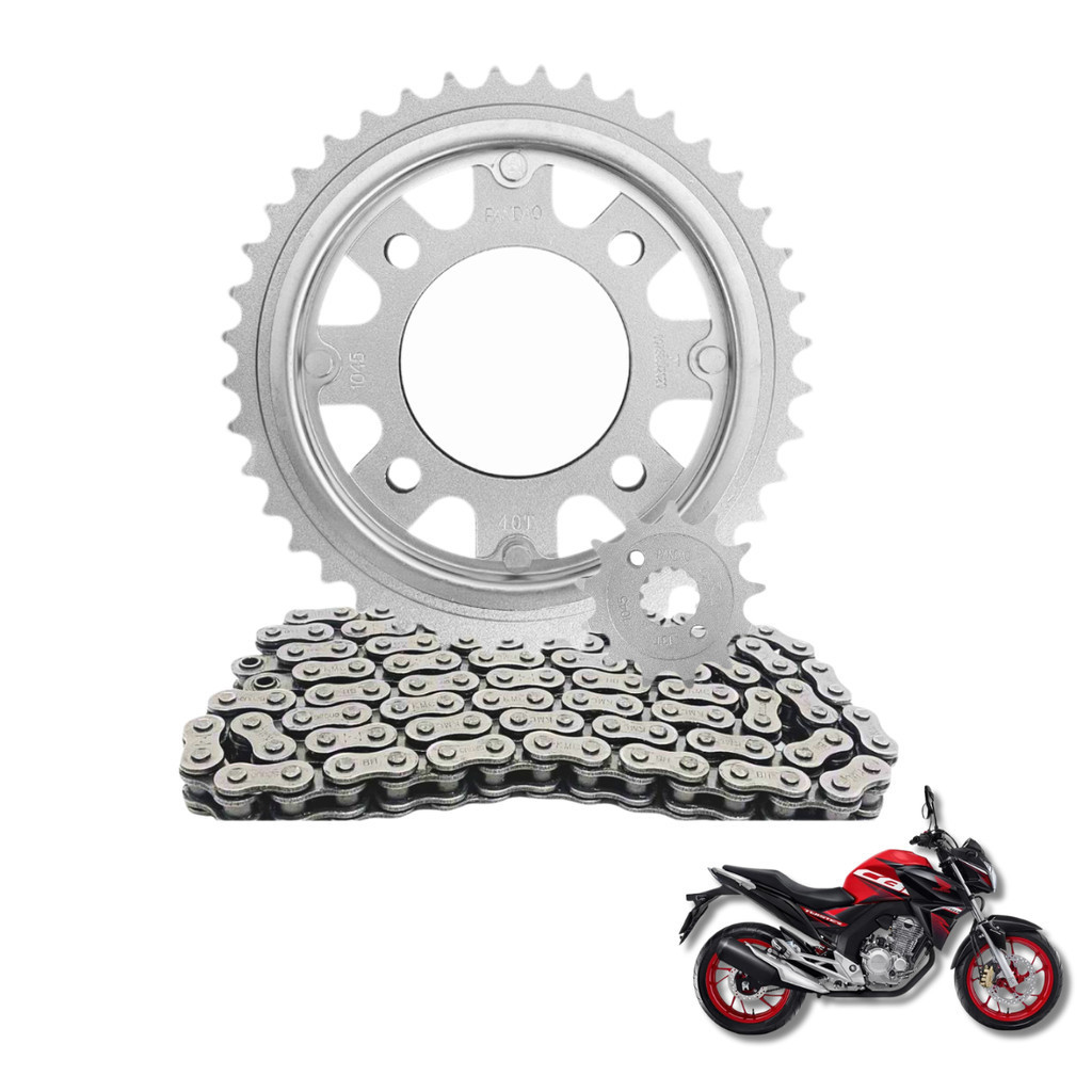 Kit Relação CB 250F Twister 2016 a 2023 Transmissão Honda em Oferta na Shopee