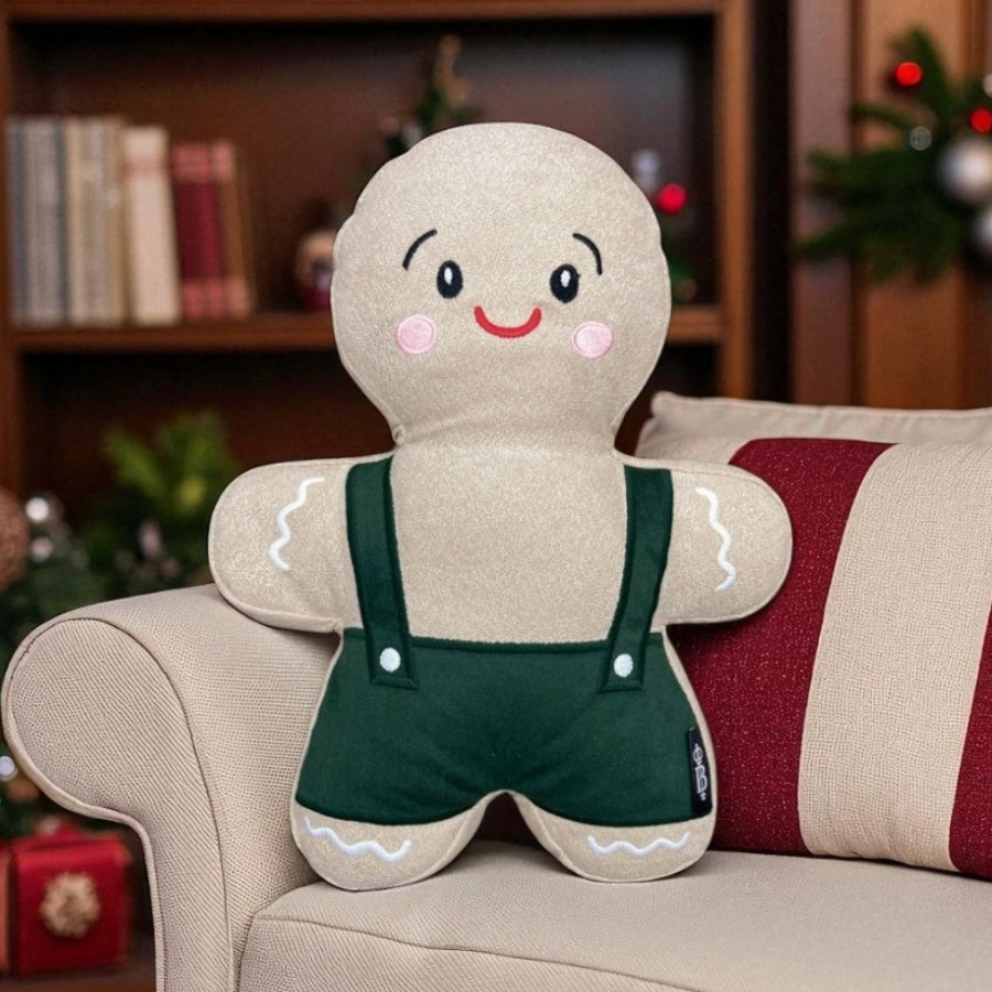 Almofada Gingerbread De Natal - Gingerben Jr. - 26x33cm - 1 unidades - Rizzo