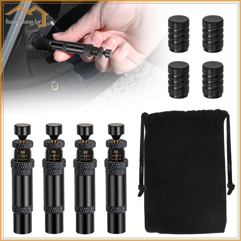 Fang Conjunto De 4 Deflatores Automáticos De Pneus , Pressão Ajustável , Adequado Para Veículos Offroad , Uso De Motocic