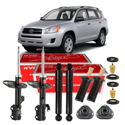 AMORTECEDOR DIANTEIRO TRASEIRO + KITS TOYOTA RAV4 2006 ATÉ 2012