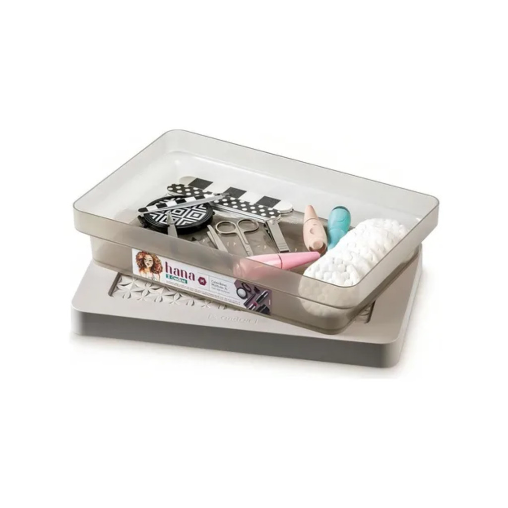 Caixa Organizadora Multiuso Baixa Com Tampa 3 Litros Ordene em Oferta na Shopee