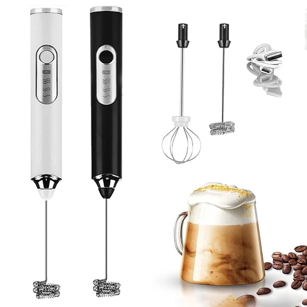 Misturador Recarregável USB De Bebidas Ovos Portátil Elétrico Bateria Mini Mixer