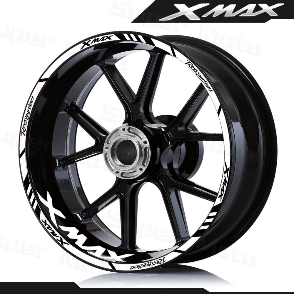 Para Yamaha XMAX 150 250 300 Xmax300 xmax250 xmax150 X MAX 250 Adesivos Refletivos Rodas De Motocicleta Vinil Scooter Ri